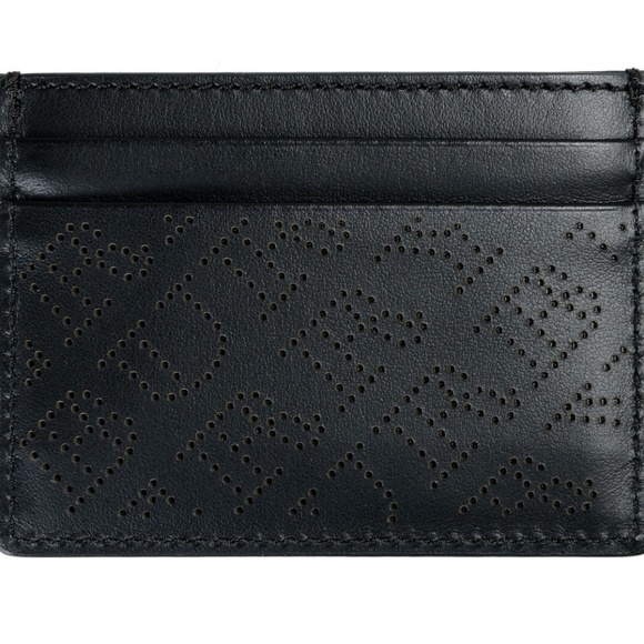 Burberry Unisex Leather Black Credit Card Case - Picture 1 of 3